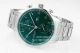 Copy IWC Schaffhausen Portugieser Green Dial Stainless Steel Band AZ Factory Watch (7)_th.jpg